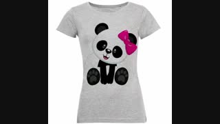 تی شرت آستین کوتاه زنانه طرح پاندا
