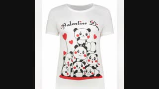 تی شرت زنانه طرح ولنتاین دی