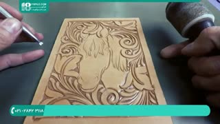 آموزش اصولی کار با ابزارحکاکی روی چرم