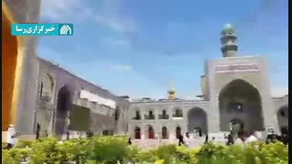سیاه پوش شدن حرم امام رضا برداشتن زگیل