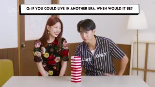 بازی جنگا و مصاحبه سوزی و لی سونگ گی در سریال واگاباند(بی خانمان)فا ساب انگلیسی