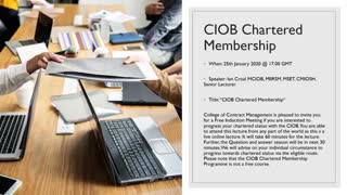 CIOB CPD