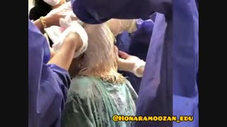 32.آموزش رنگ مو نمونه کار هنرجو دکلره کامل