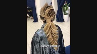 آموزش شینیون ساده دخترانه