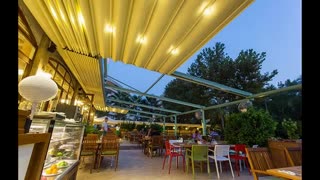 حقانی 09380039391-جدیدترین سیستم بازشو حیاط رستوران-مدرنترین سقف اتوماتیک فودکورت