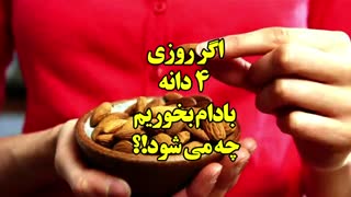 خوردن روزی 4 دانه بادام چه تاثیری در بدن دارد!؟ 0