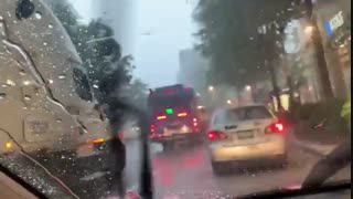 باران زیبا و عاشقانه در قلب تابستان گرم مریلند