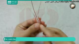 ساخت آویز با سیم مسی و سنگ برای دکوری