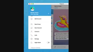 قابلیت استفاده از چند اکانت به طور همزمان به تلگرام دسکتاپ نیز امد