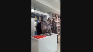 آموزش تا کردن چادر صدف