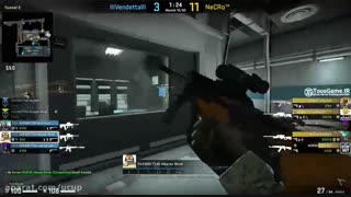 فینال مسابقه csgo سطح gold بین دو تیم Necro و Vendetta