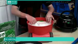 طریقه تمیز کردن و تعویض کیسه جاروبرقی سطلی