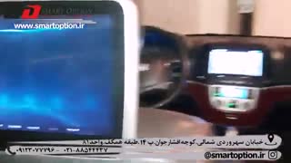 مانیتور فابریک برند voxx سانتافه به همراه مانیتور پشت سری