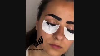 استفاده از حنا برای رنگ مژه _ آکادمی زیبایی سپیده قاسمی