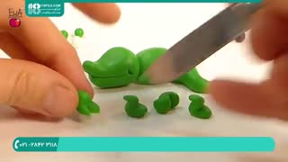 ساخت عروسک خمیری کروکدیل برای آویز