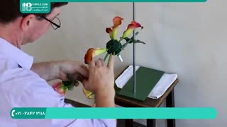 آموزش ساخت دسته گل آبشاری با گل شیپوری