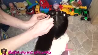 آموزش مدل مو دخترانه بافت دکمه ای- مومیس مرجع و مشاور مو