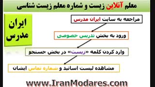 بهترین معلم زیست کنکور