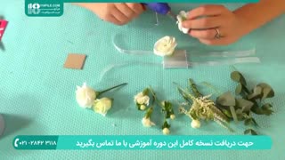 آموزش گل آرایی _ نحوه ی ساخت دستبند با گل