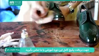 روش برق انداختن کفش چرمی کلاسیک مردانه