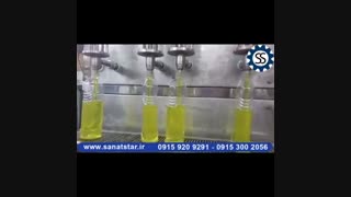 دستگاه پرکن 4 نازل نیمه اتومات ایستاده صنعت استار | 09159209291