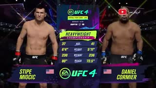 ویدئوی گیم‌پلی بازی UFC 4 - شبیه‌سازی مبارزه Daniel Cormier vs Stipe Miocic