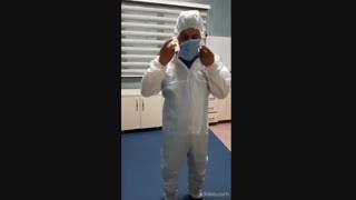 ایثار همکاران ما در شرکت وان طب - درمان بیمار کرونایی با روش وکیوم تراپی زخم