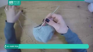 بافت عروسک فیل خاکستری با کامواهای رنگی