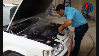 موتورشویی ماشین با کارواش بخار ژنراتوری