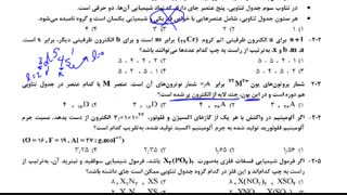 بررسی  شیمی کنکور ریاضی 99 - صفحه اول سوالات شیمی