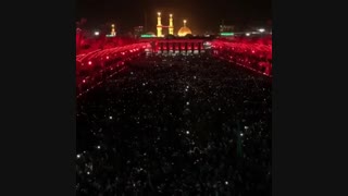 تغیررنگ چراغانی در بین الحرمین اول محرم