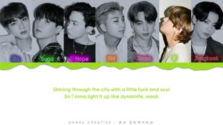 لیریک موزیک ویدئو آهنگ Dynamite از کامبک جدید بی تی اس