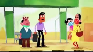 انیمیشن یونیسف برای استفاده از ماسک در بیرون از خانه