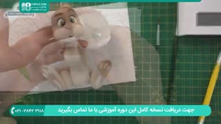 آموزش درست کردن خرگوش بامزه با قلم مو خمیری برای کودکان