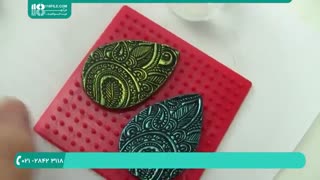 ساخت گردنبند خمیری با نقوش برجسته و رزین اپوکسی