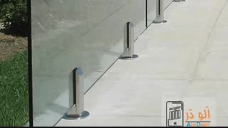 نرده شیشه ای (هندریل شیشه ای - جان پناه شیشه ای) نمونه کار شرکت الودر۸