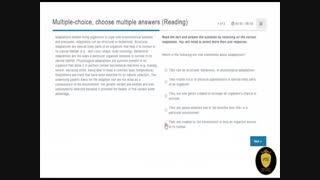 آموزش تسک Multiple Choice-Choose multiple Answer در ماژول Reading آزمون PTE