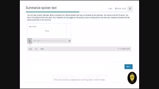 آموزش تسک  Summarize Spoken Text  در ماژول Listening  آزمون PTE