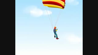 انیمیشن برای بررسی مقاومت هوا وسرعت حد