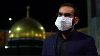 عزاداری هیئت کربلا در صحن قدس حرم مطهر رضوی