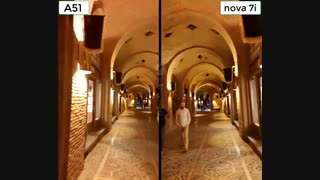 مقایسه کیفیت فیلمبرداری دوربین سلفی گوشیهای گلکسی A50 و nova 7i در شب
