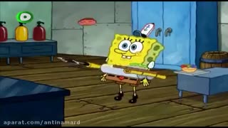 انیمیشن سریالی باب اسفنجیspongeBob دوبله فارسی-گیر کرده در خشک کن