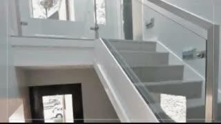 نرده شیشه ای (هندریل شیشه ای - جان پناه شیشه ای -وید شیشه ای) نمونه کار شرکت الودر ۱۰