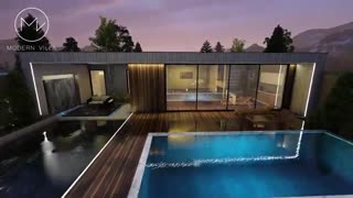 طراحی ویلا مدرن | ویلا فلت