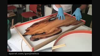 آموزش ساخت میز چوبی با استفاده از رزین