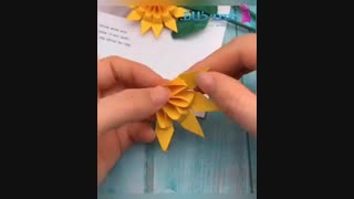 آموزش خلاقیت به کودکان ( این قسمت ساخت گل آفتابگردون )