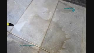 شستشو و جرم زدایی از سطوح کاشی با استفاده از دستگاه کارواش