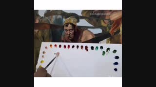 پوست با چه رنگ هایی در نقاشی کار شود