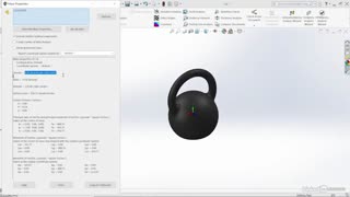آموزش سالیدورک Finding mass properties