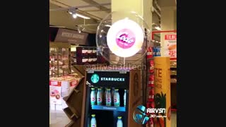 ایرویژن اولین و بزرگترین عرضه کننده نمایشگرهای تبلیغاتی سه بعدی معلق در هوا